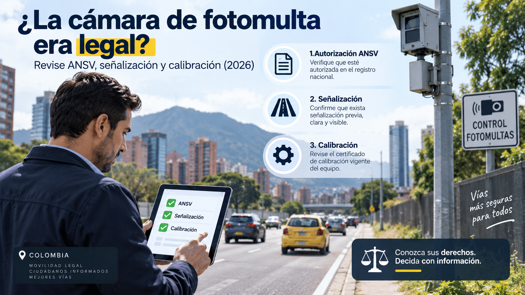 ¿La cámara de fotomulta era legal? Revise ANSV, señalización y calibración (2026)